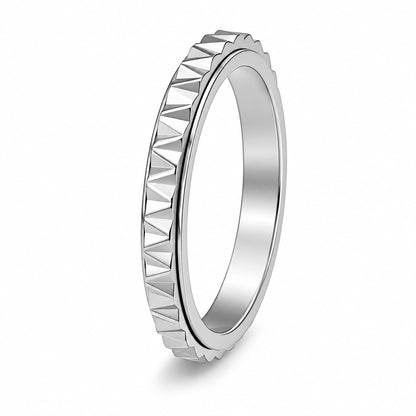 Rotatable Gear Spinner Ring – 3mm Stainless Steel Stress Relief Band