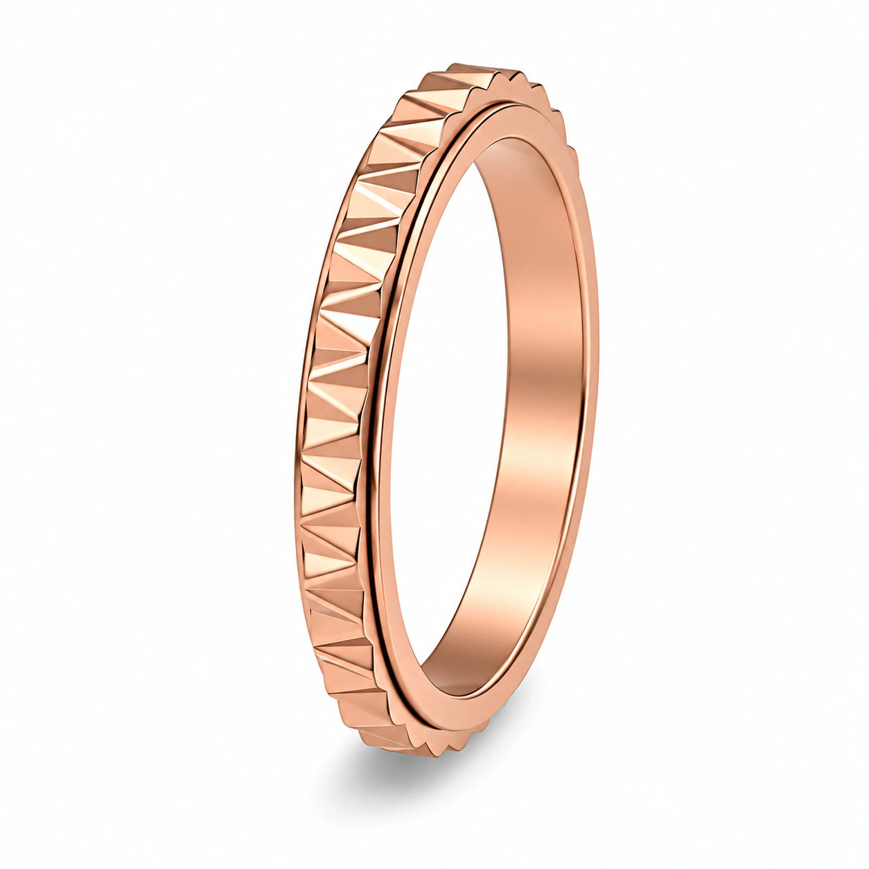 Rotatable Gear Spinner Ring – 3mm Stainless Steel Stress Relief Band
